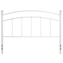Load image into Gallery viewer, Woodstock Decorative White Metal Queen Size Headboard
