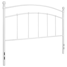 Load image into Gallery viewer, Woodstock Decorative White Metal Queen Size Headboard
