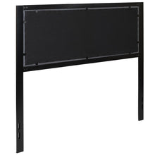 Load image into Gallery viewer, Contemporary Style Panel Upholstered Headboard with Classic Metal Framework
