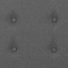 Load image into Gallery viewer, Metal Tufted Upholstered King Size Headboard in Dark Gray Fabric
