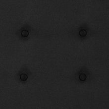 Load image into Gallery viewer, Metal Tufted Upholstered Queen Size Headboard in Black Fabric
