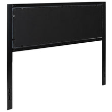 Load image into Gallery viewer, Metal Tufted Upholstered Queen Size Headboard in Dark Gray Fabric
