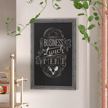 Load image into Gallery viewer, 24" x 36" Gray Wall Mount Magnetic Chalkboard Sign
