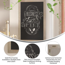 Load image into Gallery viewer, 24" x 36" Weathered Wall Mount Magnetic Chalkboard Sign
