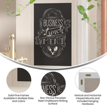 Load image into Gallery viewer, 24" x 36" White Wall Mount Magnetic Chalkboard Sign
