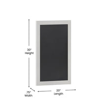 Load image into Gallery viewer, 20" x 30" White Wall Mount Magnetic Chalkboard Sign
