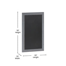 Load image into Gallery viewer, 20" x 30" Gray Wall Mount Magnetic Chalkboard Sign
