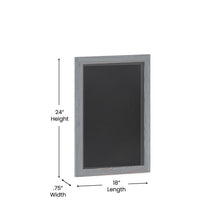 Load image into Gallery viewer, 18" x 24" Gray Wall Mount Magnetic Chalkboard Sign
