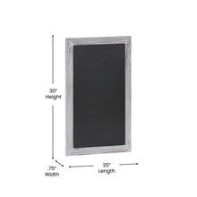 Load image into Gallery viewer, 20" x 30" Whitewashed Wall Mount Magnetic Chalkboard Sign
