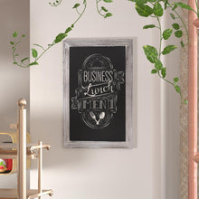Load image into Gallery viewer, 20" x 30" Whitewashed Wall Mount Magnetic Chalkboard Sign
