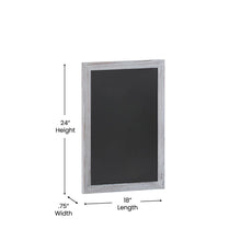 Load image into Gallery viewer, 18" x 24" Whitewashed Wall Mount Magnetic Chalkboard Sign
