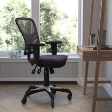 Load image into Gallery viewer, Mid-Back Dark Gray Mesh Multifunction Executive Swivel Office Chair
