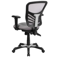 Load image into Gallery viewer, Mid-Back Gray Mesh Multifunction Executive Swivel Office Chair
