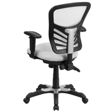 Load image into Gallery viewer, Mid-Back White Mesh Multifunction Executive Swivel Office Chair
