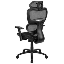 Load image into Gallery viewer, Mesh Office Chair with 2-to-1 Synchro-Tilt,  Adjustable Pivot Arms in Black
