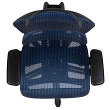 Load image into Gallery viewer, Mesh Office Chair with 2-to-1 Synchro-Tilt,  Adjustable Pivot Arms in Blue
