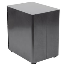 Load image into Gallery viewer, 3-Drawer Mobile Locking Filing Cabinet with Anti-Tilt Mechanism, Black
