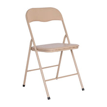 Load image into Gallery viewer, 5 Piece Tan Folding Card Table and Chair Set
