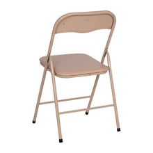 Load image into Gallery viewer, 5 Piece Tan Folding Card Table and Chair Set
