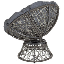 Load image into Gallery viewer, Comfort Swivel Patio Chair with Dark Gray Cushion
