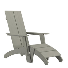 Load image into Gallery viewer, Modern Indoor/Outdoor Adirondack Chair and Matching Footrest
