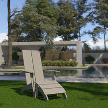 Load image into Gallery viewer, Modern Indoor/Outdoor Adirondack Chair and Matching Footrest
