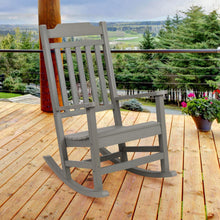 Load image into Gallery viewer, All-Weather Poly Resin Rocking Chair in Gray
