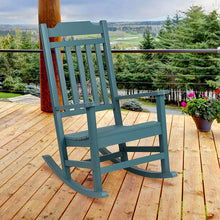 Load image into Gallery viewer, All-Weather Poly Resin Rocking Chair in Teal
