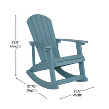 Load image into Gallery viewer, Adirondack Rocking Chair in Sea Foam
