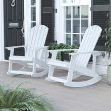 Load image into Gallery viewer, Adirondack Rocking Chair in White - Set of 2
