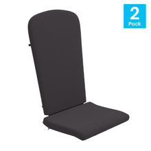 Load image into Gallery viewer, Set of 2 All Weather High Back Adirondack Chair Cushions - Gray
