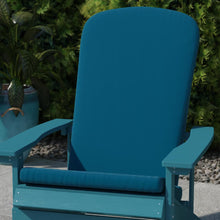 Load image into Gallery viewer, Set of 2 All Weather High Back Adirondack Chair Cushions - Teal
