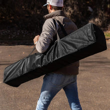 Load image into Gallery viewer, 10&#39;x10&#39; Black Outdoor Pop Up Event Slanted Leg Canopy Tent with Carry Bag
