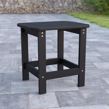 Load image into Gallery viewer, All-Weather Poly Resin Wood Adirondack Side Table in Black
