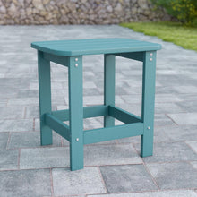 Load image into Gallery viewer, All-Weather Poly Resin Wood Adirondack Side Table in Sea Foam
