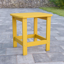 Load image into Gallery viewer, All-Weather Poly Resin Wood Adirondack Side Table in Yellow
