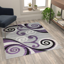 Load image into Gallery viewer, 2' x 7' Turquoise Geometric Abstract Area Rug - Olefin Rug
