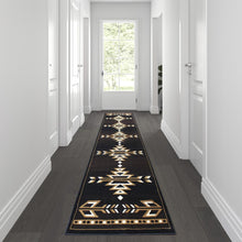 Load image into Gallery viewer, Arrow Motif 3' x 16' Southwestern Area Rug
