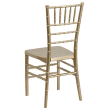 Load image into Gallery viewer, PREMIUM Gold Resin Stacking Chiavari Chair

