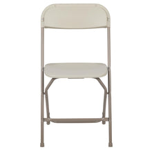 Load image into Gallery viewer, HERCULES Series 650 lb. Capacity Premium Beige Plastic Folding Chair
