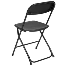 Load image into Gallery viewer, HERCULES Series 650 lb. Capacity Premium Black Plastic Folding Chair
