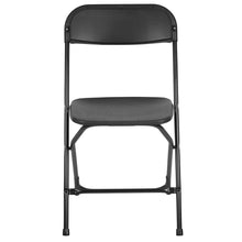 Load image into Gallery viewer, HERCULES Series 650 lb. Capacity Premium Black Plastic Folding Chair
