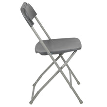 Load image into Gallery viewer, HERCULES Series 650 lb. Capacity Premium Grey Plastic Folding Chair
