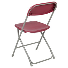 Load image into Gallery viewer, HERCULES Series 650 lb. Capacity Premium Red Plastic Folding Chair
