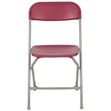 Load image into Gallery viewer, HERCULES Series 650 lb. Capacity Premium Red Plastic Folding Chair
