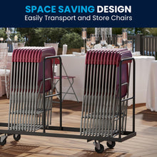 Load image into Gallery viewer, Set of 2 Commercial Grade Red Plastic Folding Chairs
