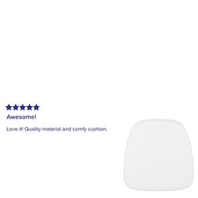 Load image into Gallery viewer, Soft Snow White Fabric Chiavari Chair Cushion

