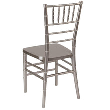 Load image into Gallery viewer, PREMIUM Pewter Resin Stacking Chiavari Chair
