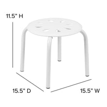 Load image into Gallery viewer, Plastic Nesting Stack Stools, 11.5"Height, Assorted Colors (5 Pack)
