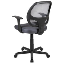 Load image into Gallery viewer, Fundamentals Mid-Back Gray Mesh Swivel Ergonomic Task Office Chair with Arms
